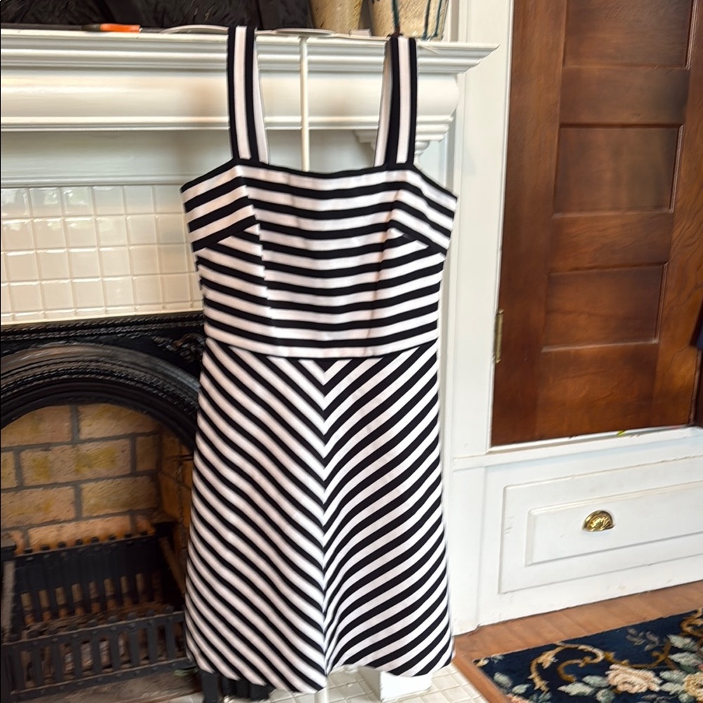 Michael Kors Striped Black and White Dress- worn about 3-4 times
